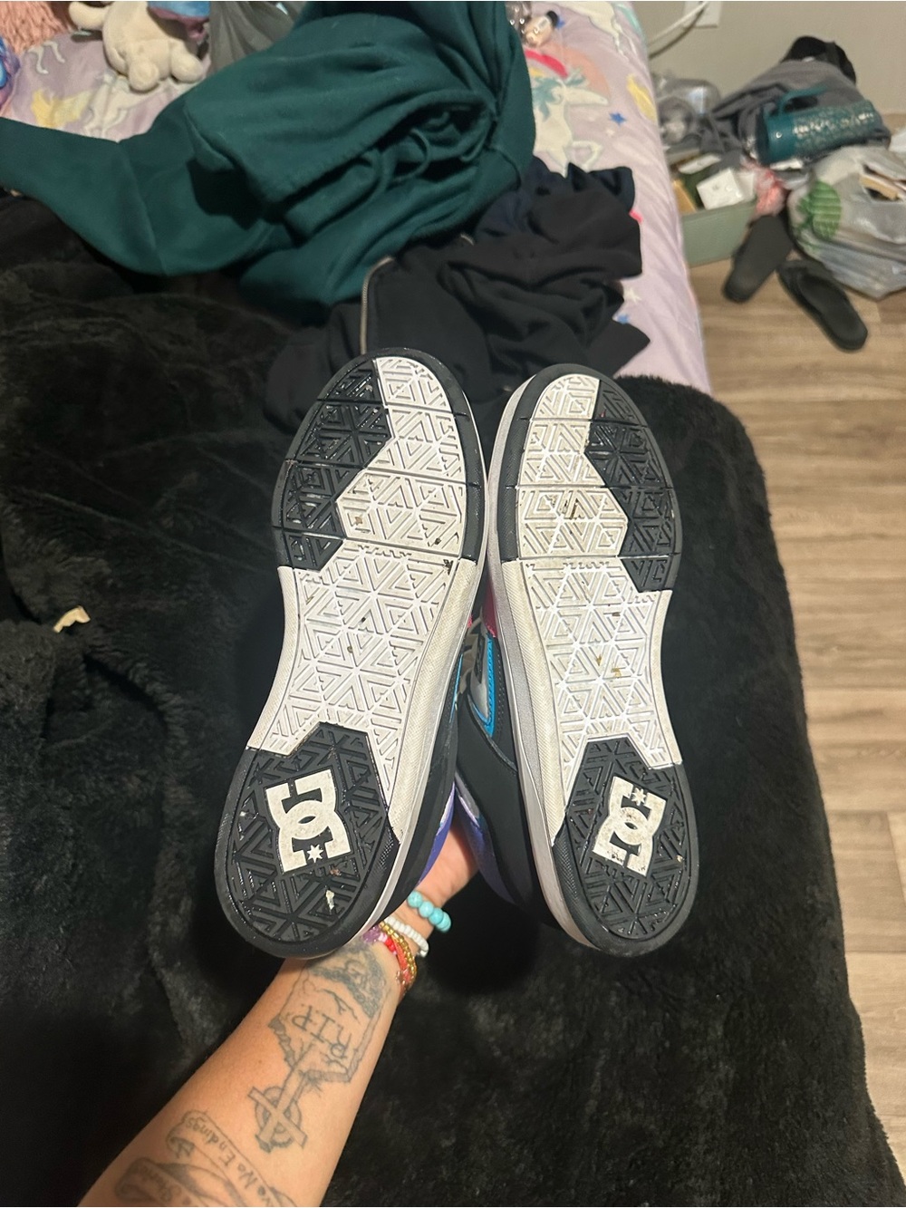 DC Black and White Skate Sneakers